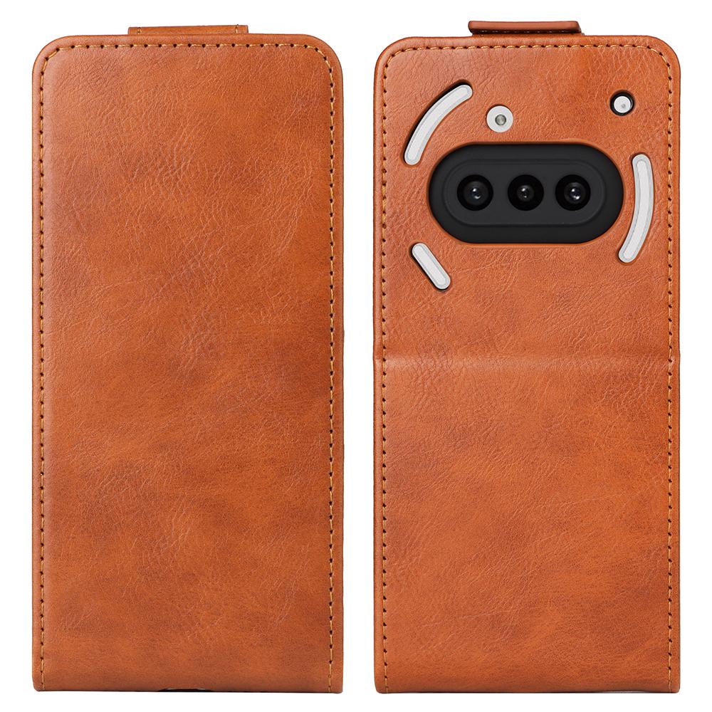 

Ні за що Телефон (3а) Чохол-підставка Магнітна застібка Вертикальний відкидний Шкіряний чохол для телефону з тримачем для карток Orange