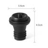 1/5PCS Home Bottle Black Wine Stopper Rubber Pump Preserver Vacuum Suction