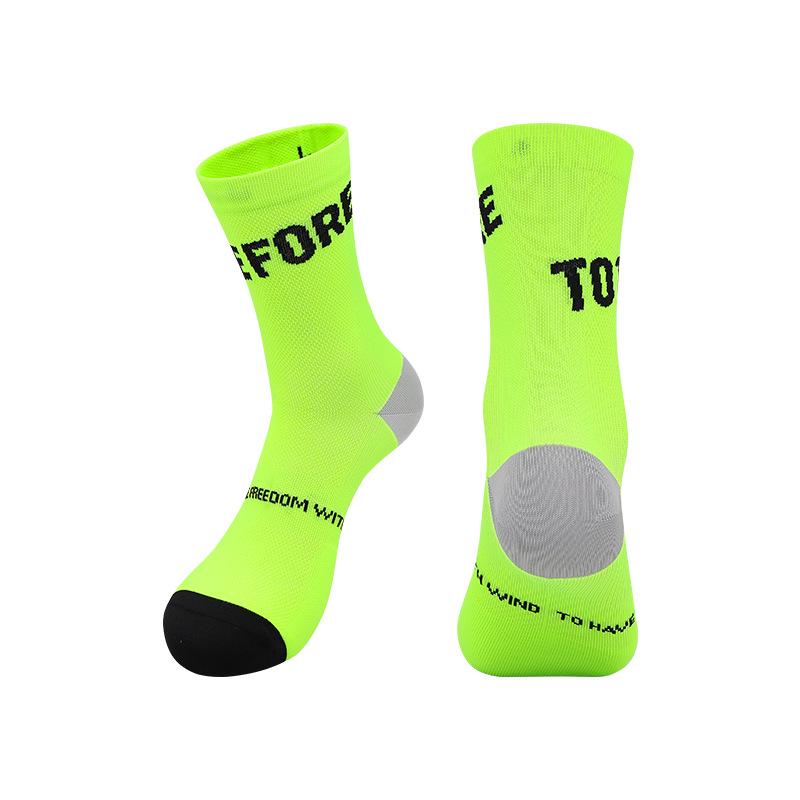 Premium Unisex Mid-Calf Running Socks, Terry Bottom, Ideal for Cycling and Fitness
