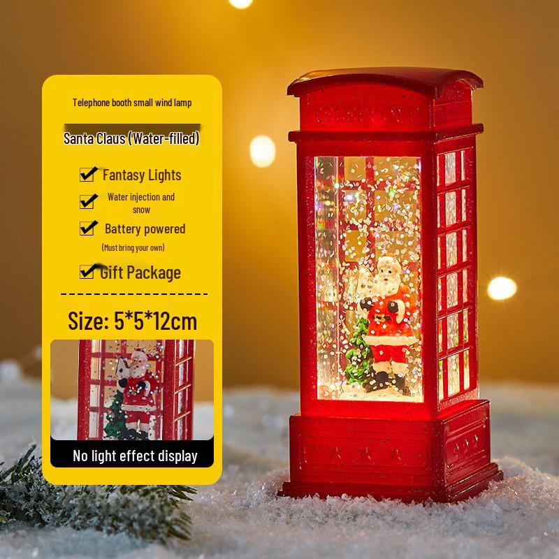 Julgransscen Lysande Vattenlykta - Skrivbordsdekoration & Köpcentrumdekoration