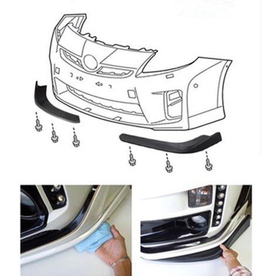 1 pereche de lopeți față universale anti-zgârieturi pentru spoiler pentru bara de protecție auto