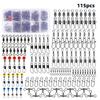 115PCS Ball Bearing Swivel Fishing Swivels Kit Fishing Connector Set  Saltwater Fishing