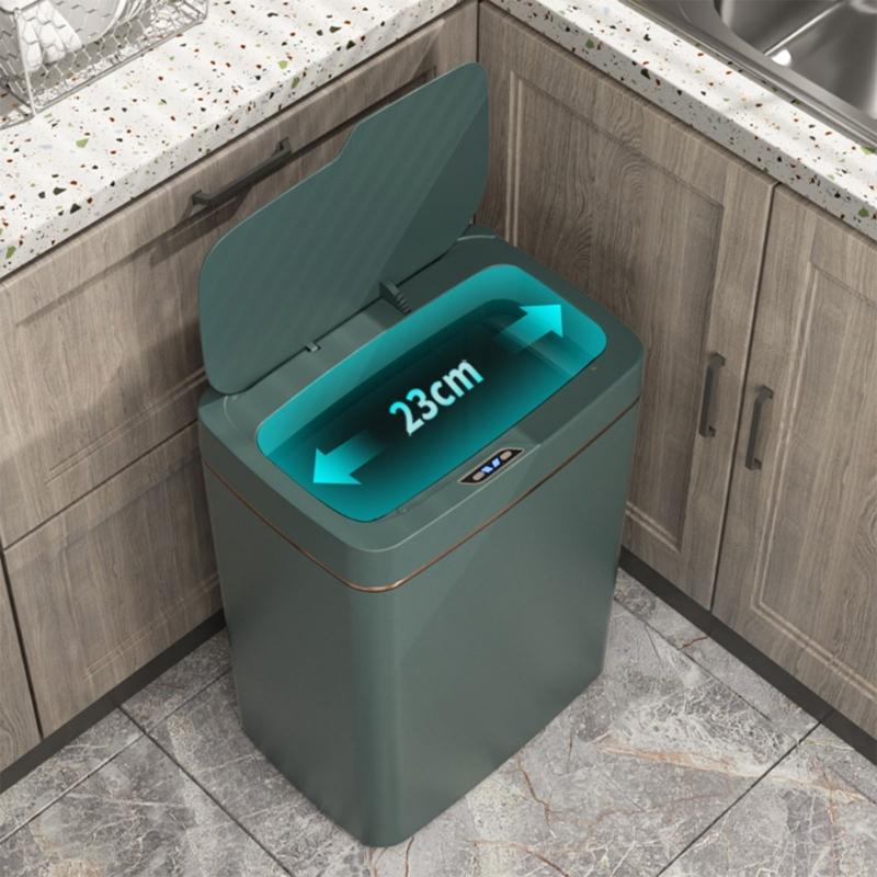 Automatic Kitchen Trash Can 15/18L, Motion Activated Lid Touchless Trash Can for Easy Waste Management in Home or Office