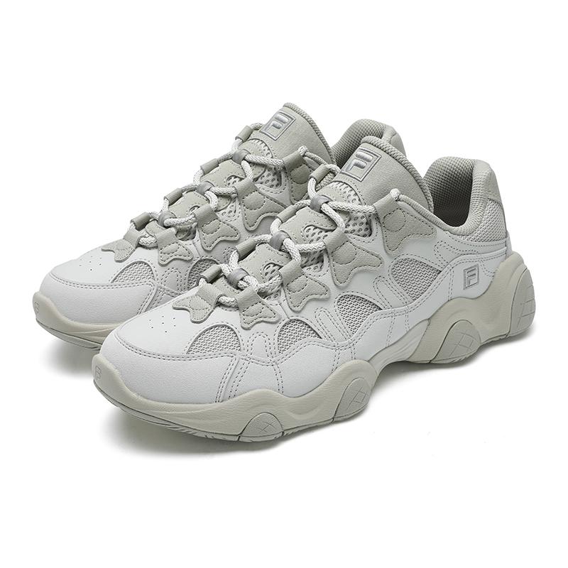 New FILA Breathable And Lightweight Low Top Casual Shoes Men's Gray Silver F12M532150FFS