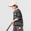 Boys' American Retro Striped Short-Sleeve T-Shirt