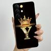For Realme C85 Pro 2025 Crown Initial Letter Couple Phone Case RealmeC85 Pro 4G RMX5555 Soft Silicone TPU Lens Protective Casing