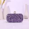 Rhinestone square dinner bag fashion messenger party fashion gorgeous shoulder bag
