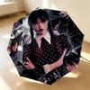 Gothic Fashion 8 Ribs 3Fold Black Glue Uv Protection Umbrella Sun Protection Rainproof Compact Folding Umbrella For Travel Daily Use C923102