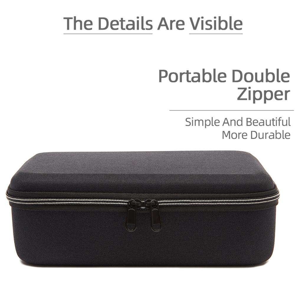 Portable Hard Case Black Carrying Storage Bag for DJI Osmo Action 4 Camera for Travel Home Office, Case Only