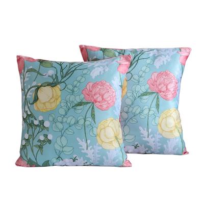 KOKO MAISON INC Bagicha Polystain-Kissenbezug (2er-Pack) | Klappenverschluss | Digitaldruck