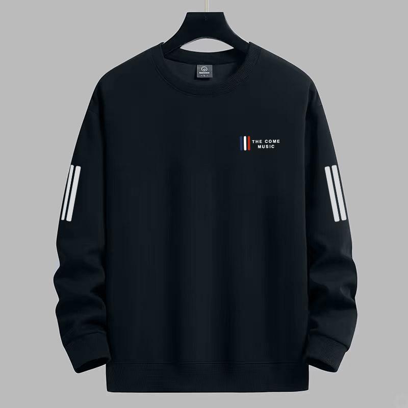 Men s Autumn/Winter Crew Neck Print Sweatshirt - Long Sleeve, Loose Fit, Trendy Casual Shirt for Youth Students 2XL (130-145 jin)