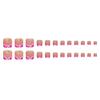 24Pcs 3D Star False Toenails Pearls Shine Coating Plastic Nail Art For Women Long Comfort Multipurpose