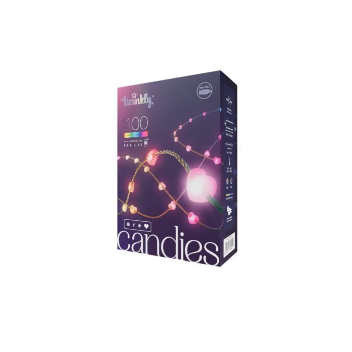 Light Garland - Twinkly - Heart - 100 Leds - Multicolor - 6 M