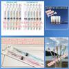 MOLD FACTORY Kwadratowy Polecany przez Dental Square Opakowanie 4 szt. 24 Otwory Szczoteczka do zębów, Higieniści, Linia, 6, Rzędów, (REGULARNY)