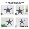 Large Resin Sea Star Wall Hanging Decor Mediterranean Style 2Pcs for Home