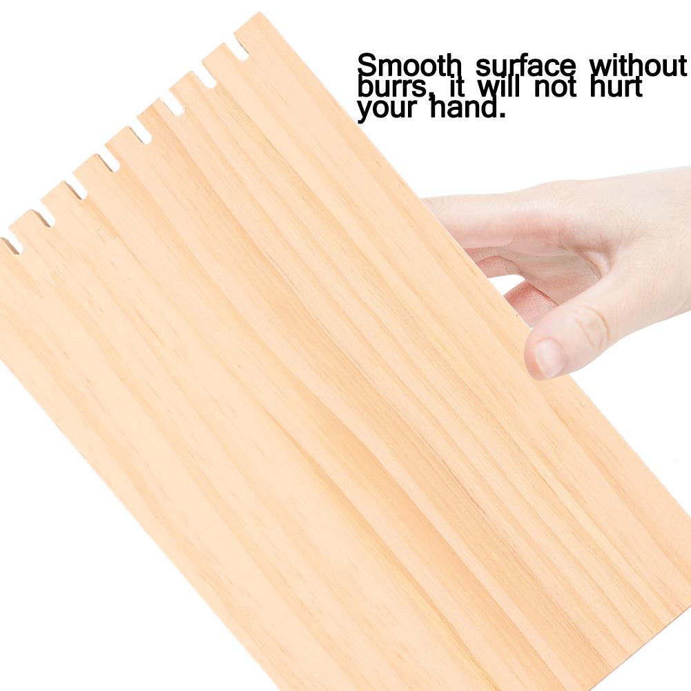 9 Fächer Schlichte Holz Schreibtisch Deko Ornament Halskette Schmuck Display Board Ständer Aufbewahrung