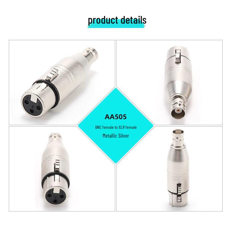 Q9 Female To XLR Male/Female 3-Pin Audio Adapter, Cannon To BNC Female SDI Converter.
