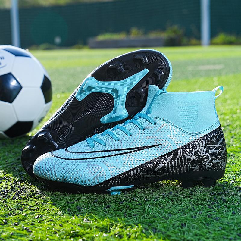 High-top football shoes factory men and women adult AG long nails youth broken nails professional football game sports shoes