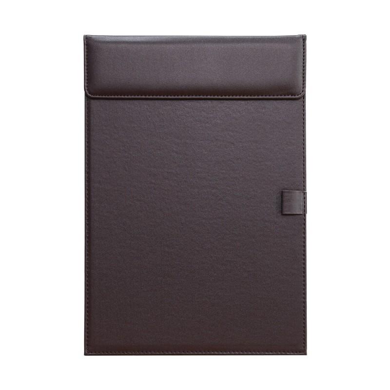 Leather A4 Conference Pad Board With Pen Slot Cup Holder Office Desk Organizer Meeting Room