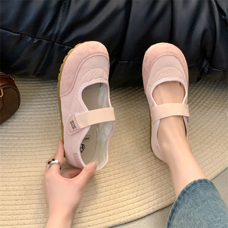 Klettverschluss Deutsche Trainingsschuhe Damenschuhe 2025 neu beliebt Frühling und Herbst atmungsaktiv flachsohlig Schwangere Damenschuhe weiße Schuhe Sportschuhe