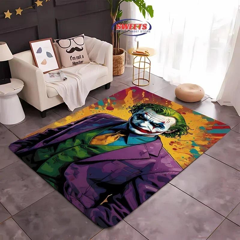 Cartoon Joker Muster Lustiger Bedruckter Teppich Wohnzimmer Schlafzimmer Küche Badezimmer Flur Teppich Heimdekoration Rutschfeste Fußmatten