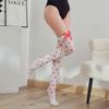 Sexy Long Over Knee Thigh Highs Socks Japanese Red Peach Heart Striped Women Ladies Girls Kawaii Lolita Anime Cotton Warm Stocki