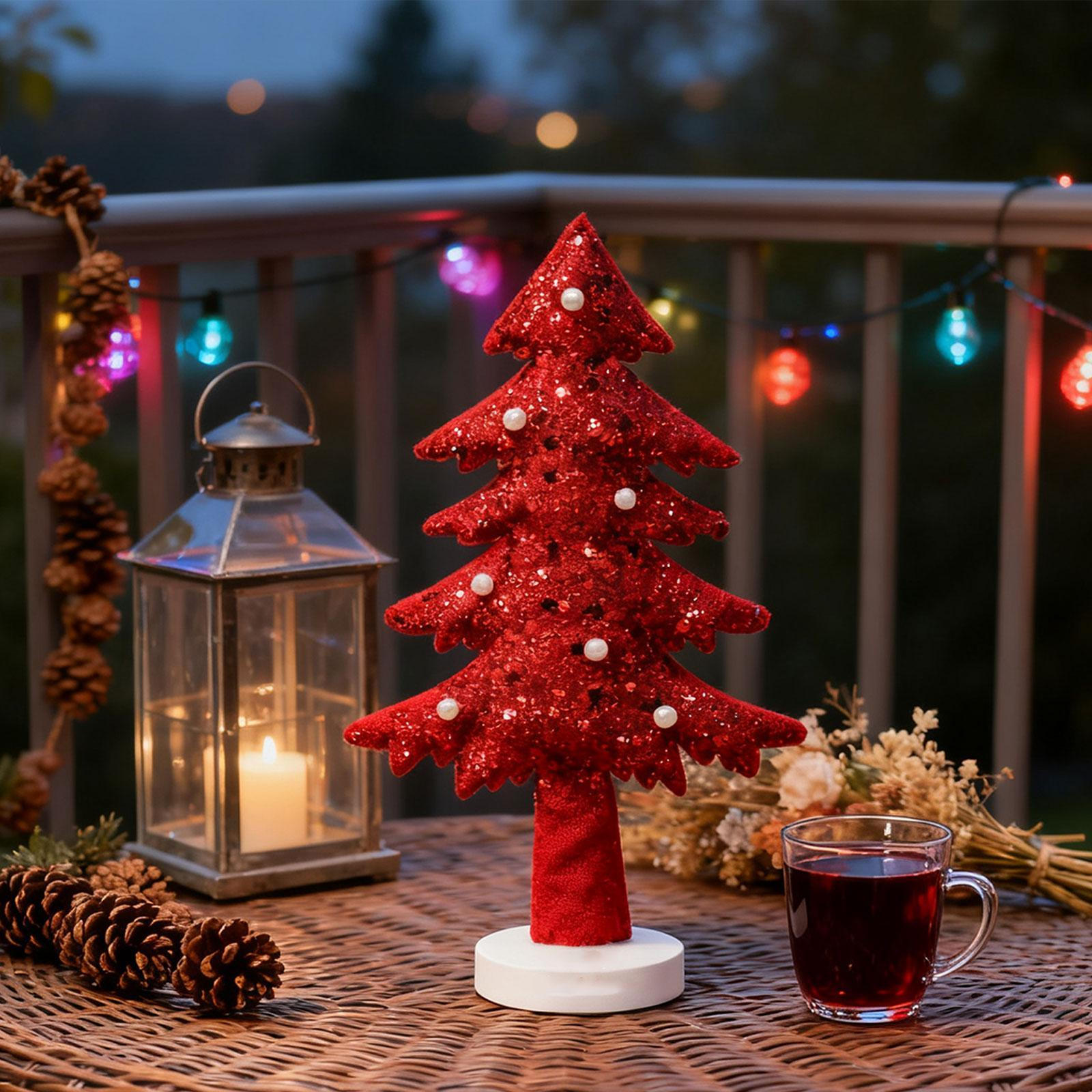 

Artificial Table Tree Miniature Christmas Ornament for Mantel DIY Crafts 20cm