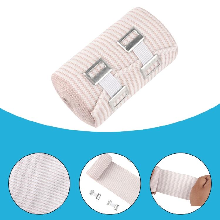 Elastic Compression Bandage Wrap with Hook for Arm, Leg Sprains, Ankle, Wrist
