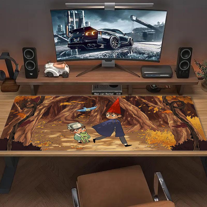 Over the Garden Wall Print  Cushion Non-slip Laptop Tablet Big Mousepad XXL Mat Mini PC Playmat With Lock edge