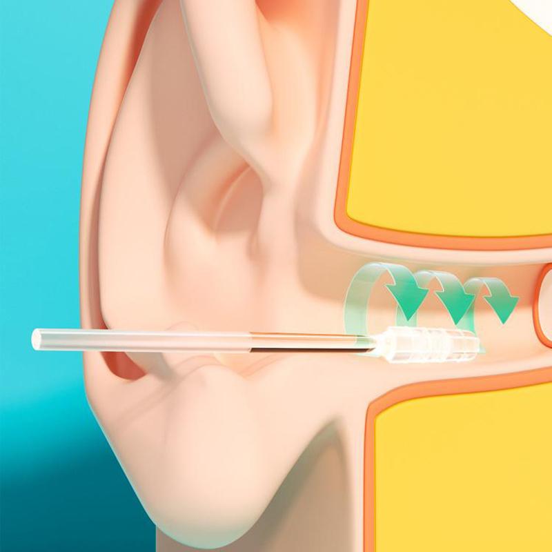 24pcs Reusable Sticky Ear Swabs – Soft Silicone Ear Wax Removal Tool for Safe and Hygienic Cleaning in Adults and Children