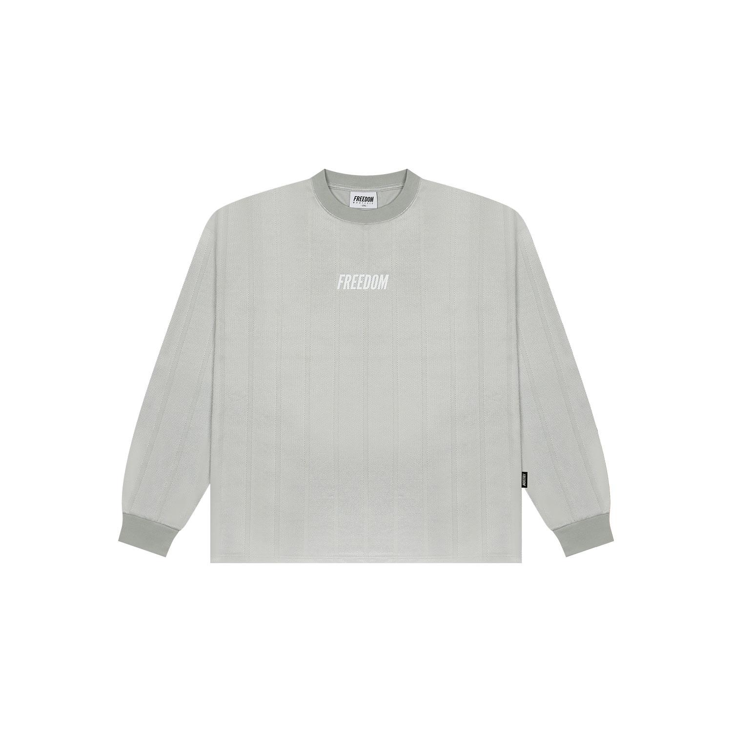 Freedom Logo Coated Mesh Long Sleeve (Grey) Gray/L