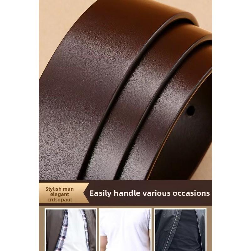 Meier Belt men's genuine leather youth k-style pin buckle first layer pure cowhide retro belt