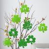 St Patricks Day Shamrock Decoration Hangtag Lucky Shamrock Pendant Irish Festival Party Ornaments Set Of 8 Office Home Decor