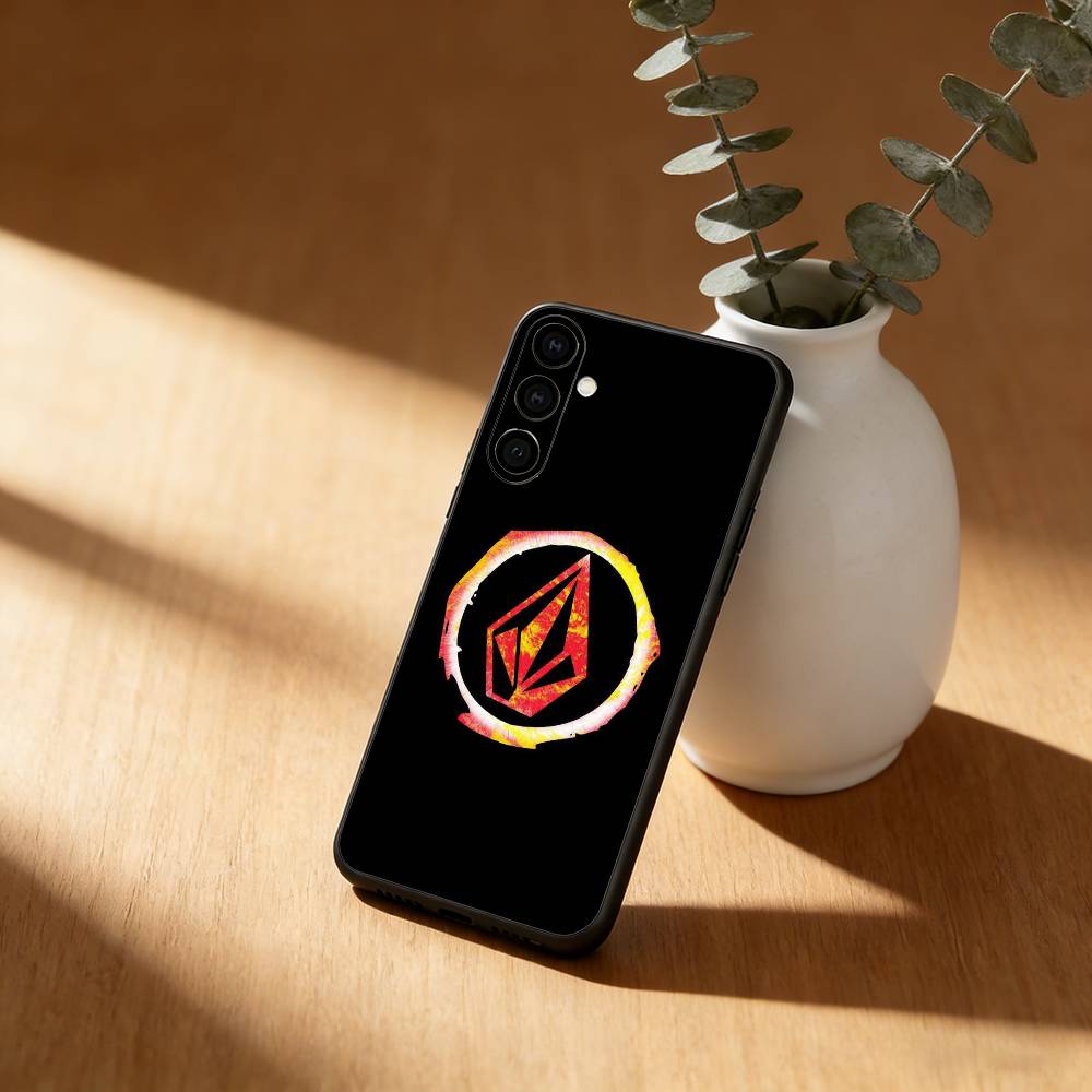 

Volcom sport style Phone Case For Samsung Galaxy A91,80,73,72 ,71,53,52,32 ,31,22,21s,20,Soft Black Case Samsung a72