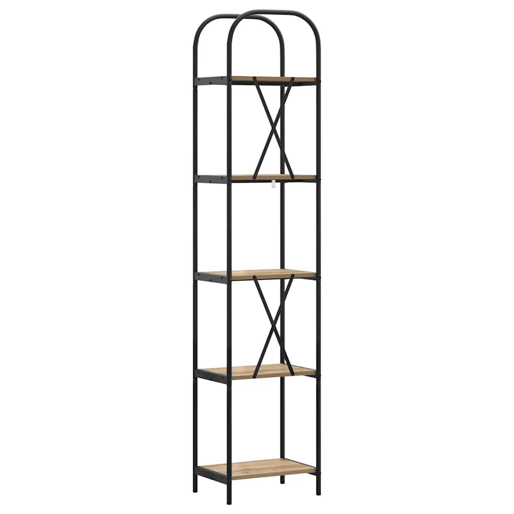 Bookshelf Artisan Oak 40 x 30 x 183 cm Engineered Wood