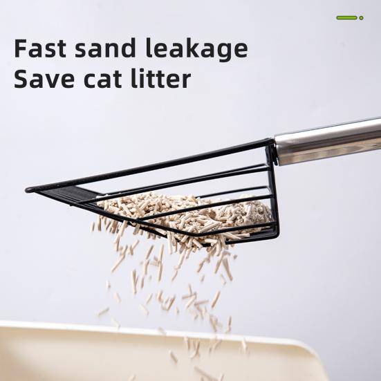 Chicken Poop Scooper 4-in-1 Poultry Litter Scoop with Handle Litter Sifting Shovel for Chicken Coop Pet Waste Cleaning