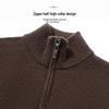 Hodo Men's Heavyweight Semi-High Collar Wool Blend Knit Sweater