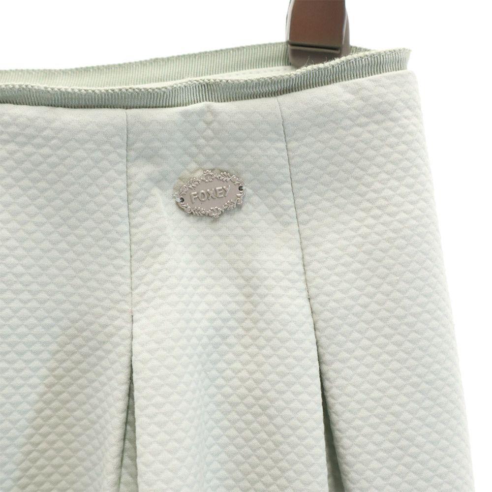 FOXEY Made In Japan Midi Length Trapezoid Skirt 38 Greenish Women Used