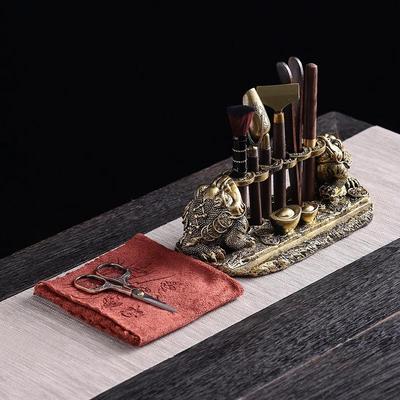 Qinliang Tea Ceremony Six Gentlemen Resin Figurine Set