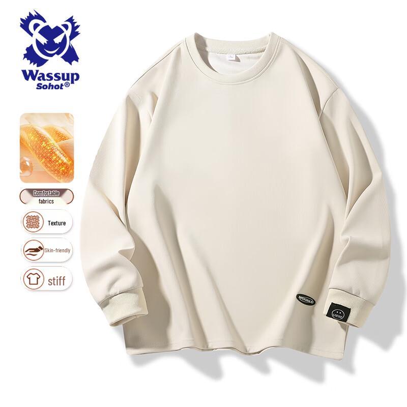 Wassup Sohot Men's Casual Crew Neck Sweatshirt