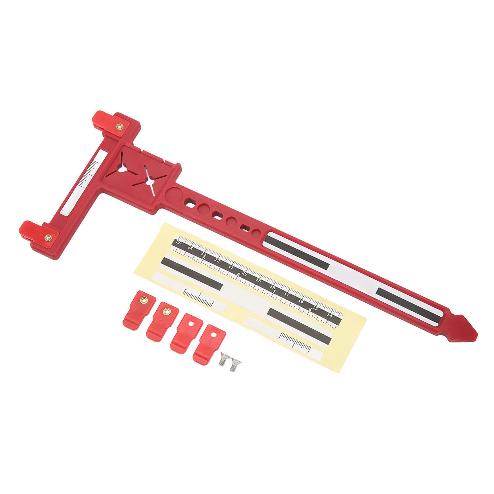 

Arrow Measuring T Ruler Plastic Accurate Compound Recurve Bow Tuning T Ruler for Archery Red червоний