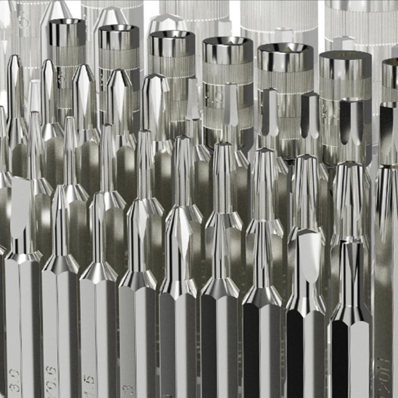 Professional Multifunctional Tool Kit 58Pieces Screwdriver with Nonslip Grip for Home Maintenance Jewelry Watch Repair