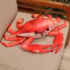 Realistic Crab Plush Pillow Soft Marine Animal Stuffed Toy Cute Ocean Life Decor for Bed Sofa Aquarium-Themed Gift for Kids Collectors