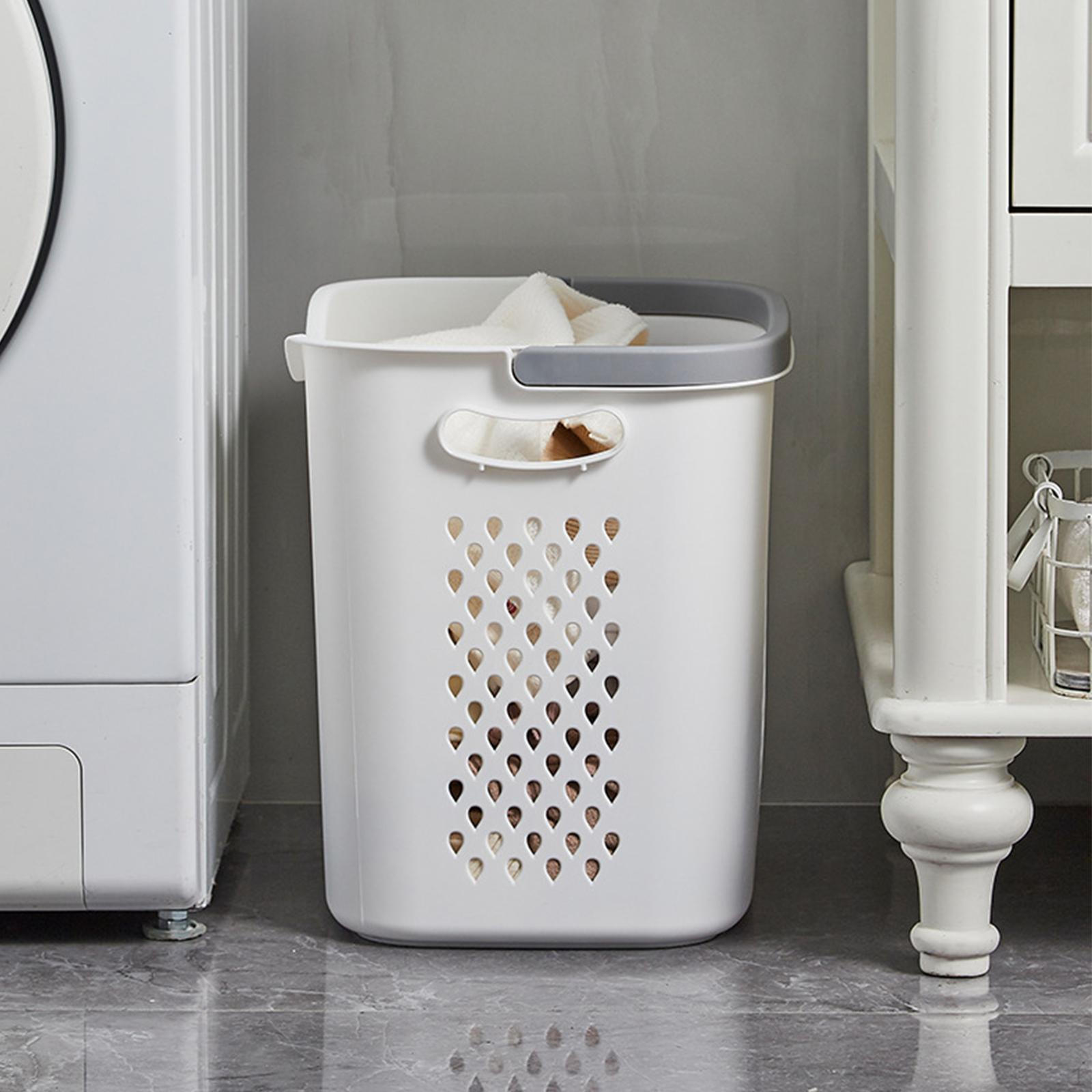 

Household Laundry Basket Storage Baskets Toy Bins Organizer, Multifunctional with Handles білий