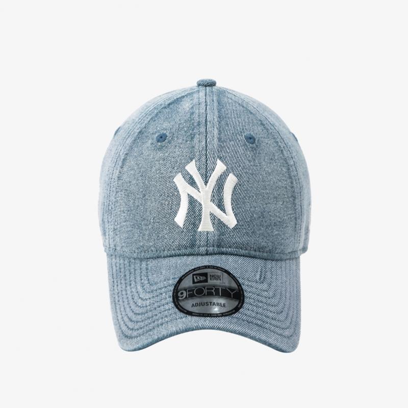 New Era Mlb New York Yankees Unstrukturierte Denim Baseballkappe Hellblau 14881501