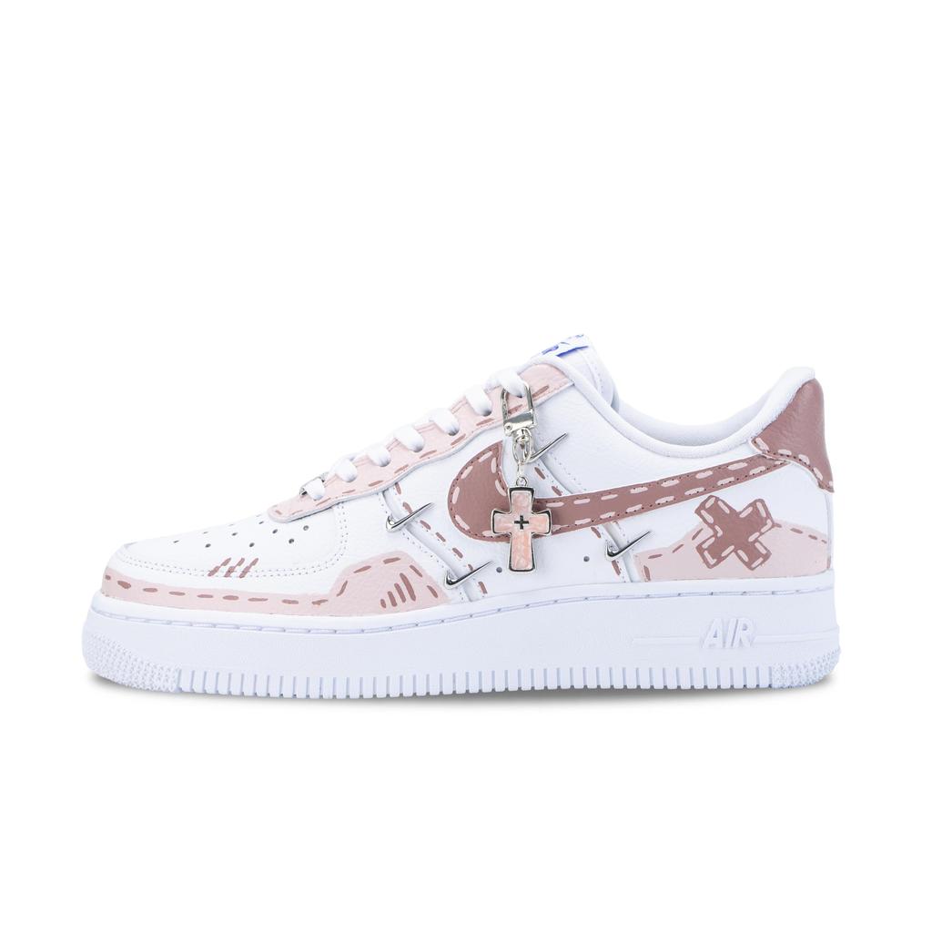 Nike Air Force 1 Pink Mist Sweet Order Slip Resistant Abrasion Resistant Low Top Skateboard Shoes Unisex Pink White CT1990-100(Team836-)
