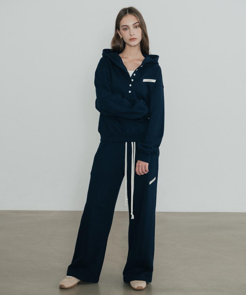 SSIN AND LEE (W) Tailor Cotton Sweatpants Navy