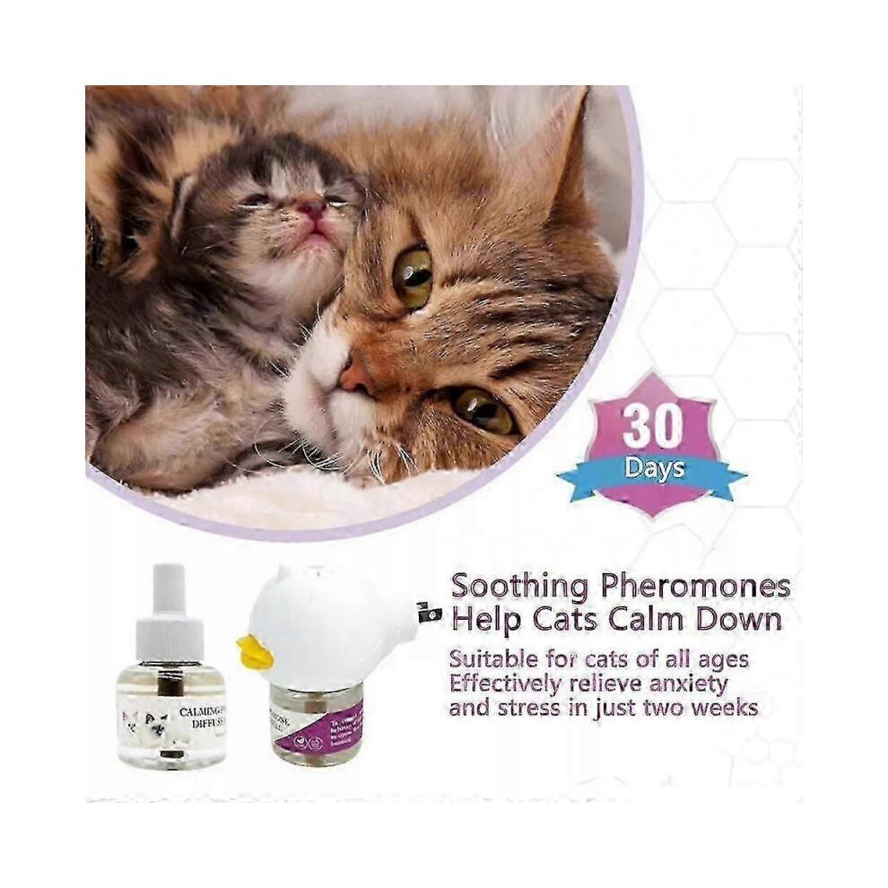 2025 Diffusore Calmante ai Feromoni per Gatti Tappo ai Feromoni per Gatti Kit di Avvio Rilassanti Ricarica da 30 Giorni Spray Calmante per Calma Rilassante