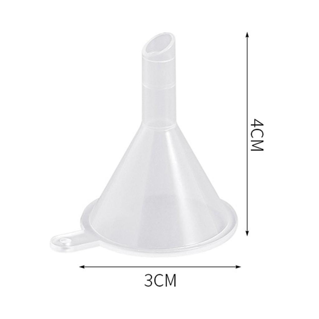 Klar Tratt Tratt Klar Bred Mun Plast Multifunktionell Diskmaskin Liten Tratt för Labflaska Parfym Krydda Pulver
