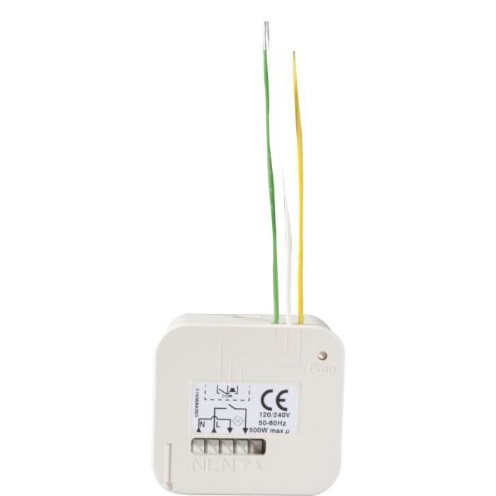 Micro-module D'éclairage ON/OFF - Somfy - 2401161 - Technologie RTS - Compatible TaHoma - Installation Facile